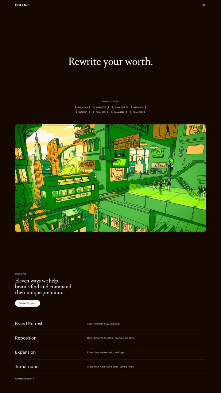 Screenshot of COLLINS