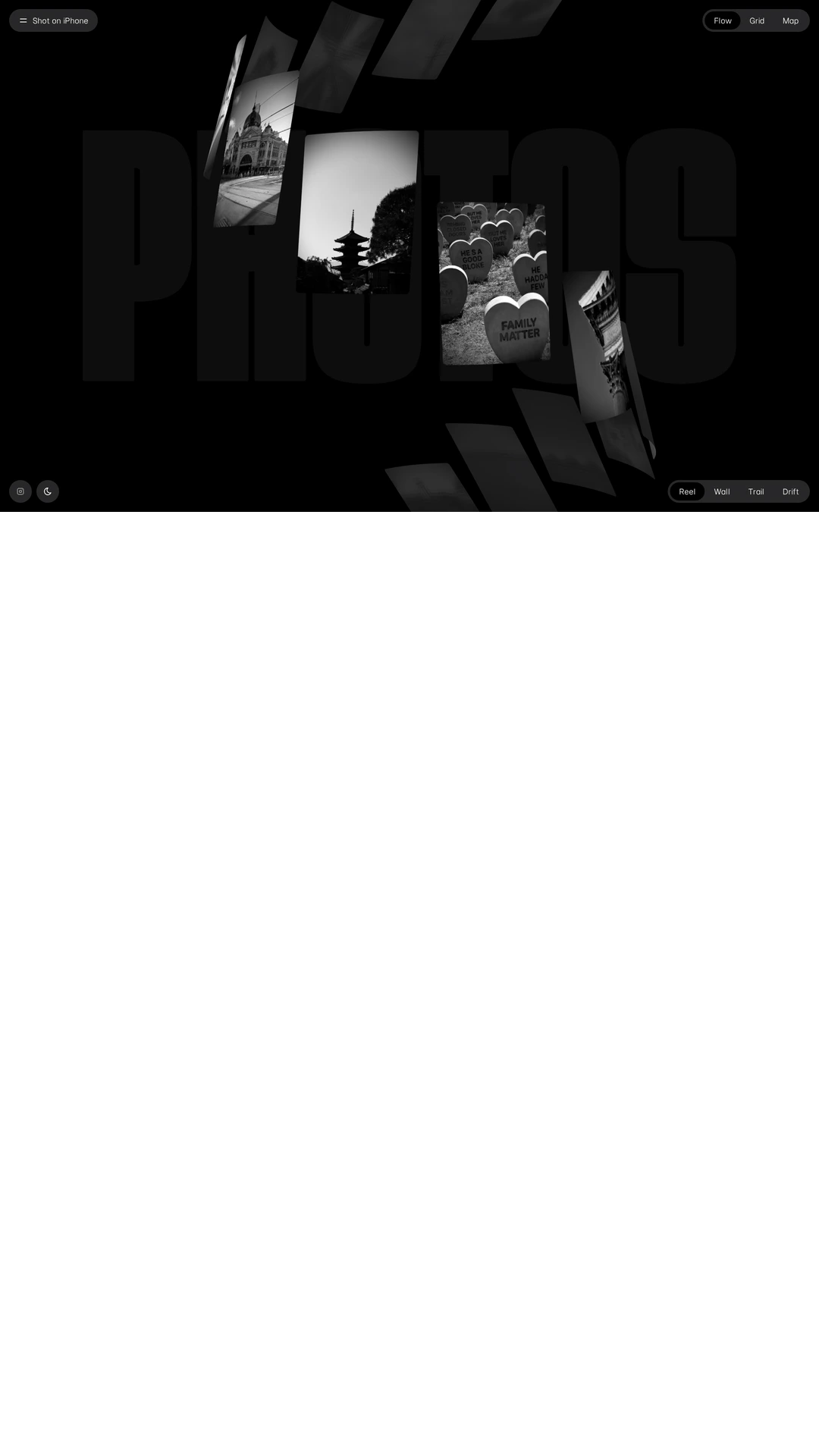 Screenshot of Shot on iPhone in Black & White by Lorenzo Bocchi