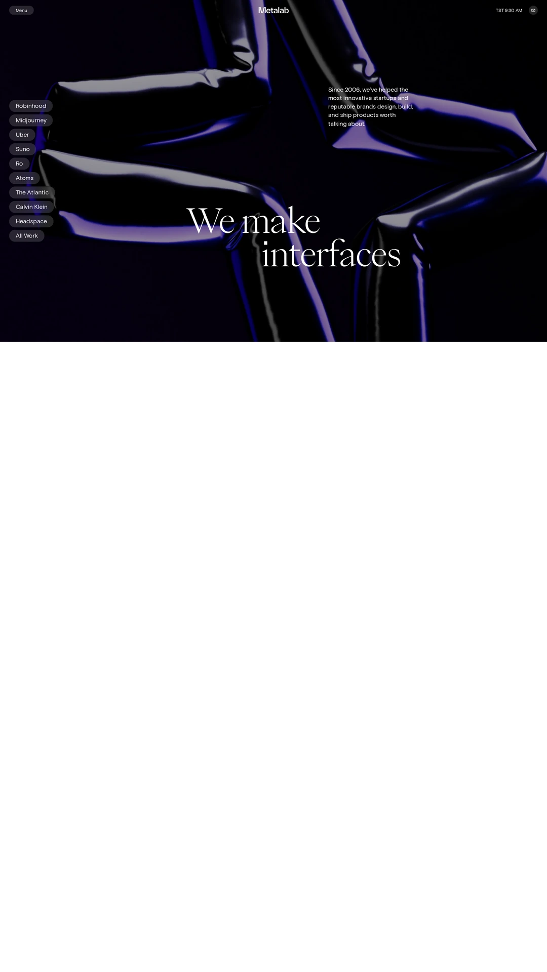 Screenshot of Metalab