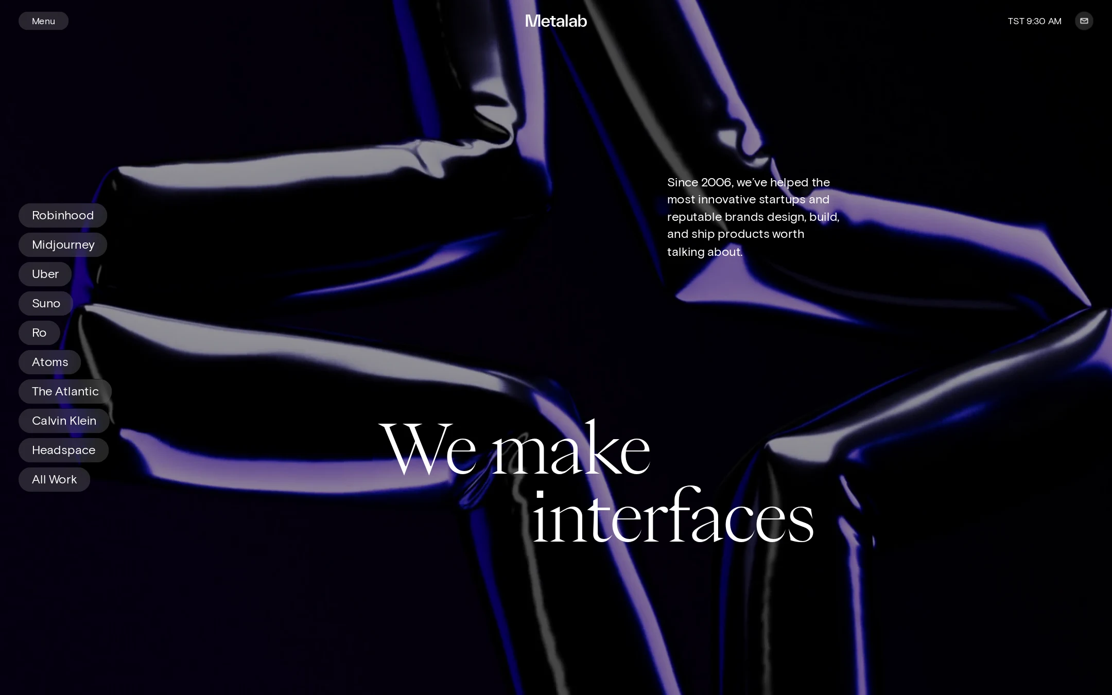 Full desktop screenshot of Metalab