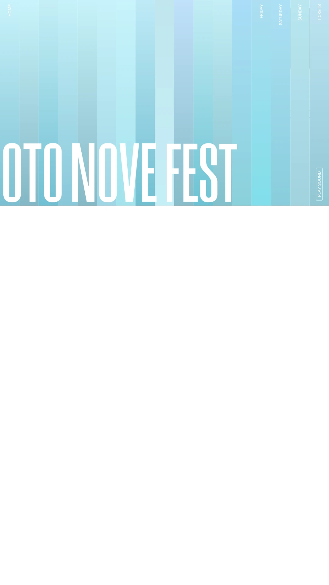 Screenshot of Oto Nove Fest by Studio Khi