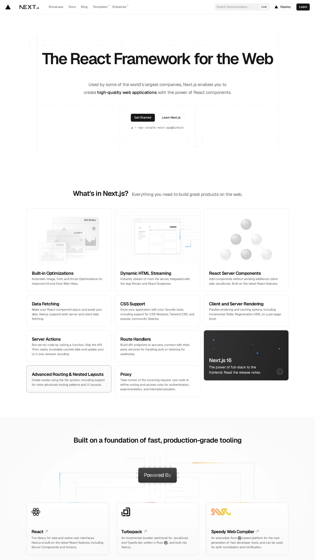 Screenshot of Next.js