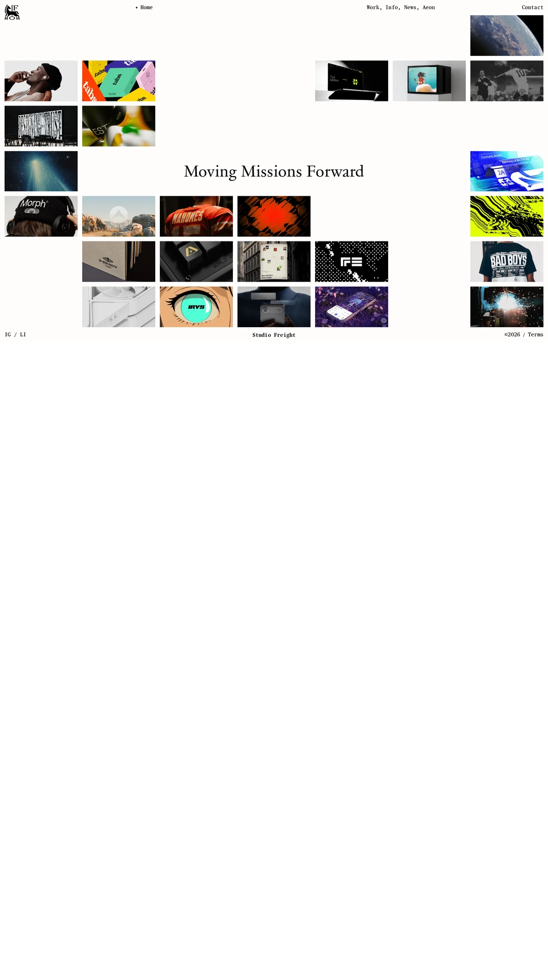 Screenshot of Studio Freight