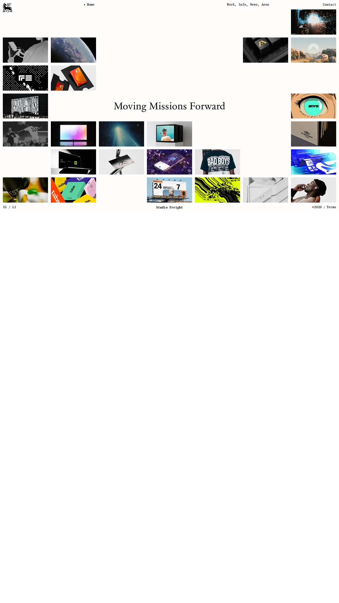 Screenshot of Studio Freight