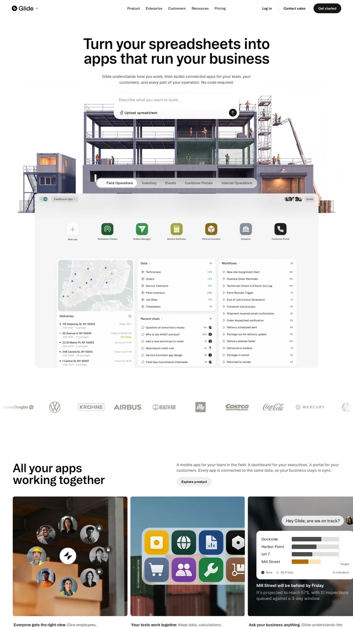 Screenshot of Glide